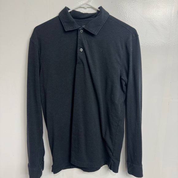 Silver intrepid, long sleeve polo, true black - Picture 6 of 6